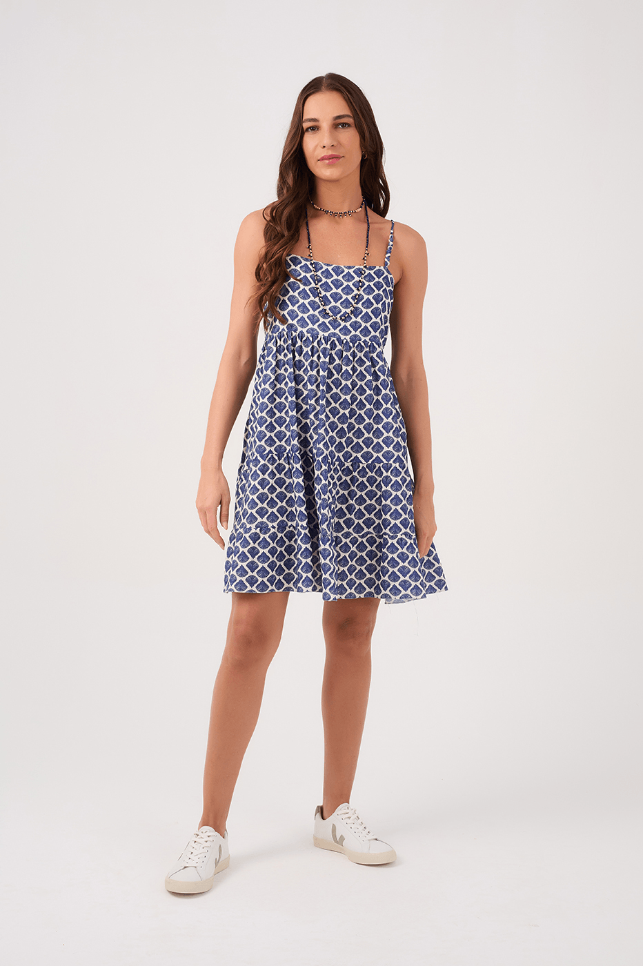 Tunic Dress with Seashell Print