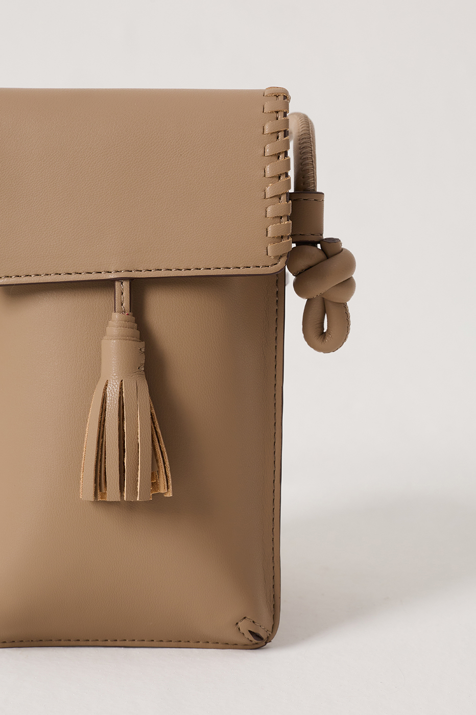Grey Mirante Cellphone Magnet Closure Crossbody Bag