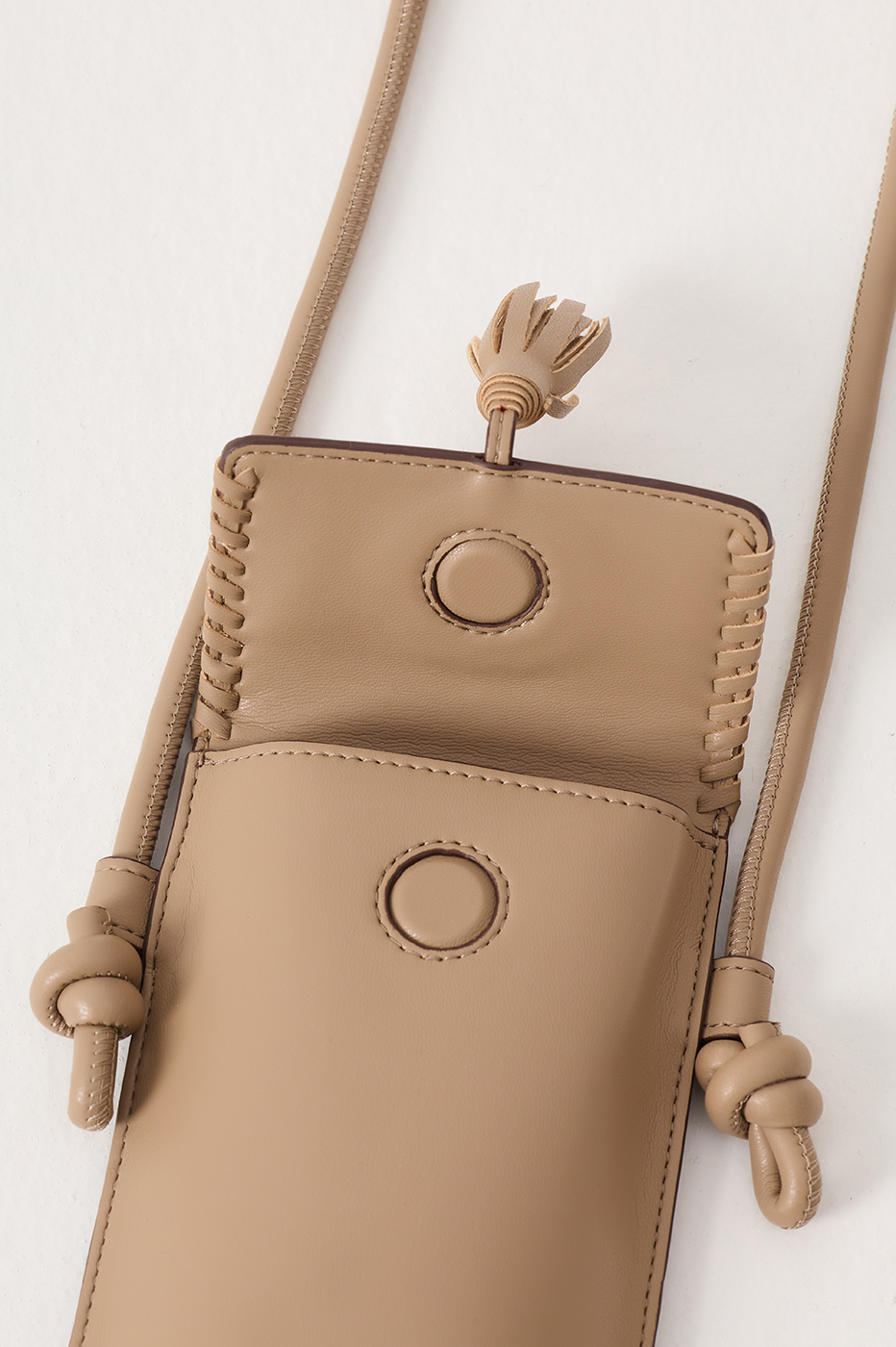 Grey Mirante Cellphone Magnet Closure Crossbody Bag