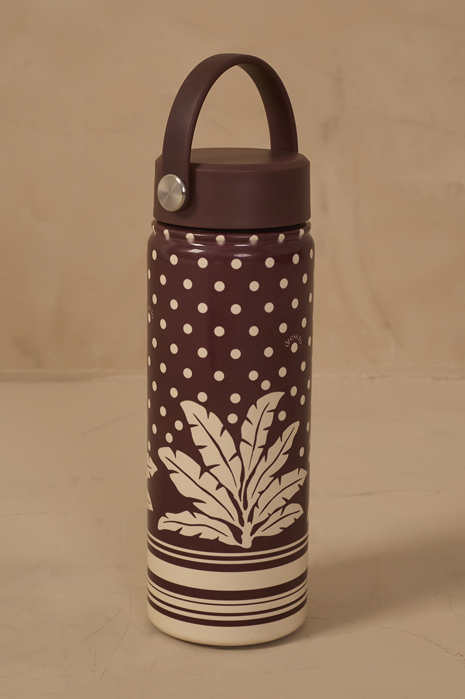 Brown Palma Handle 22oz Insulated Water Bottle