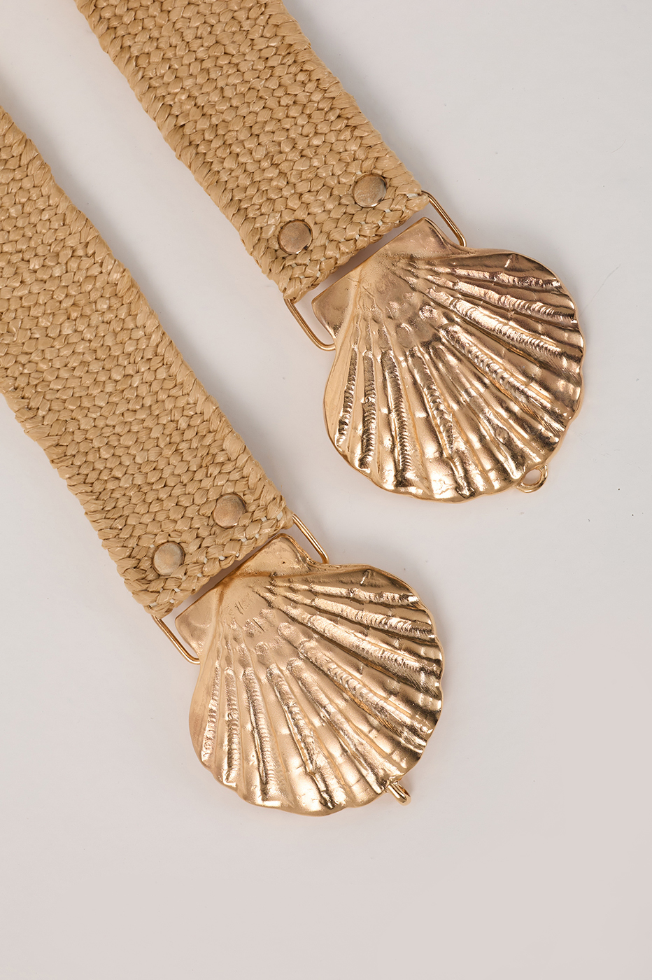 Beige Scallop Shell Belt_2