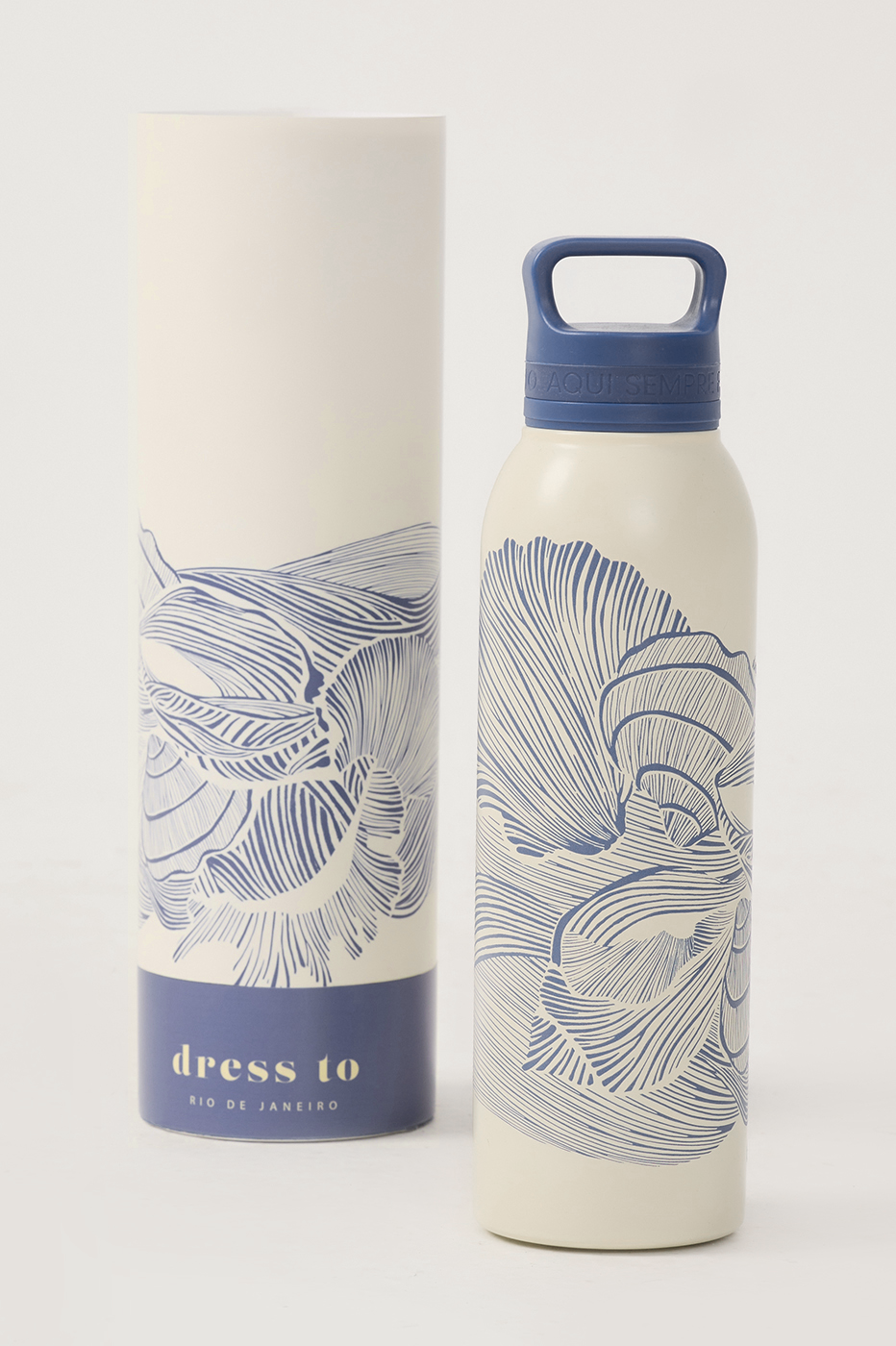 Blue Mergulho Handle 25oz Insulated Water Bottle_1