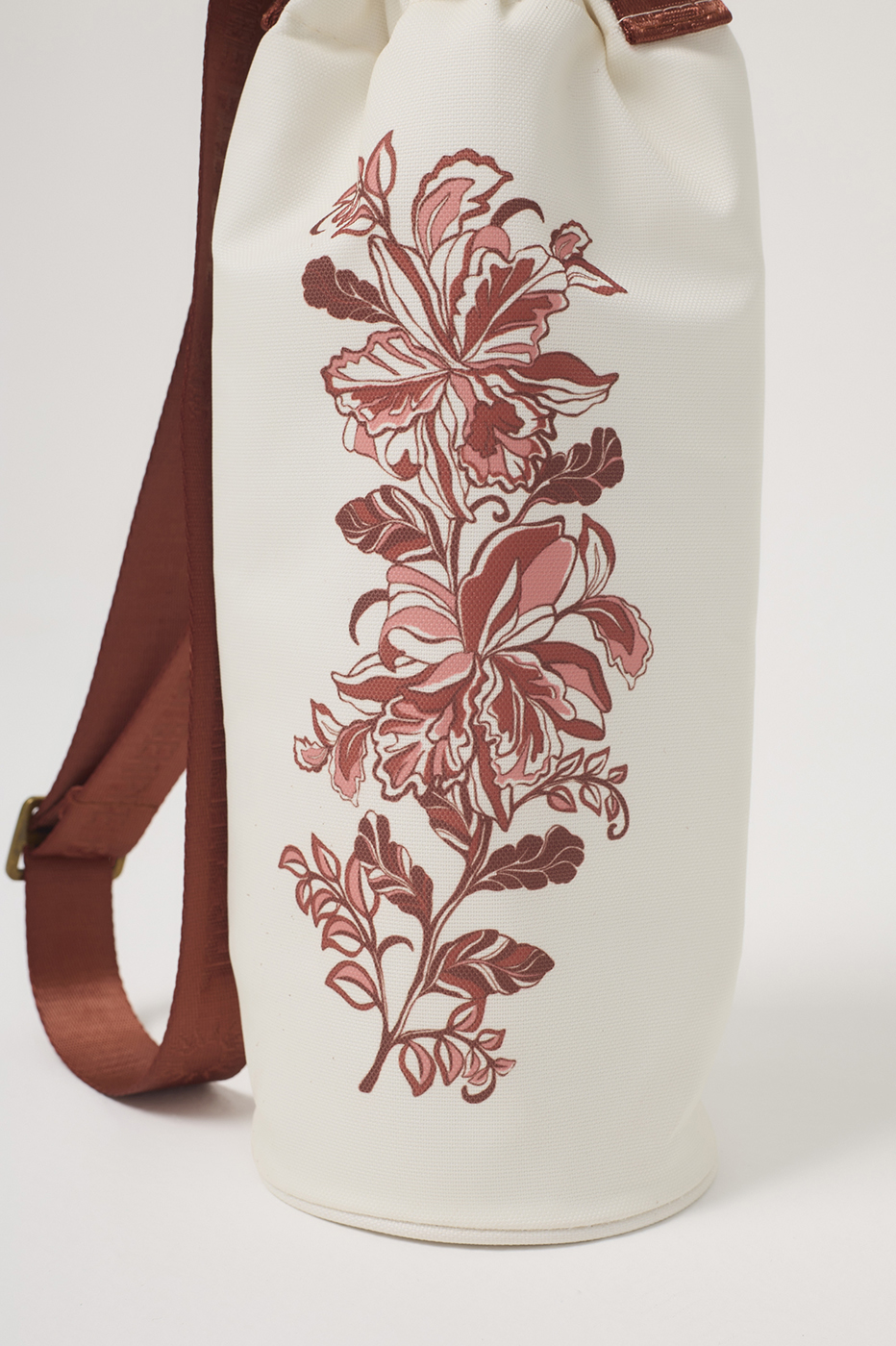 Pink Flor da Manhã Adjustable Strap Bag_3