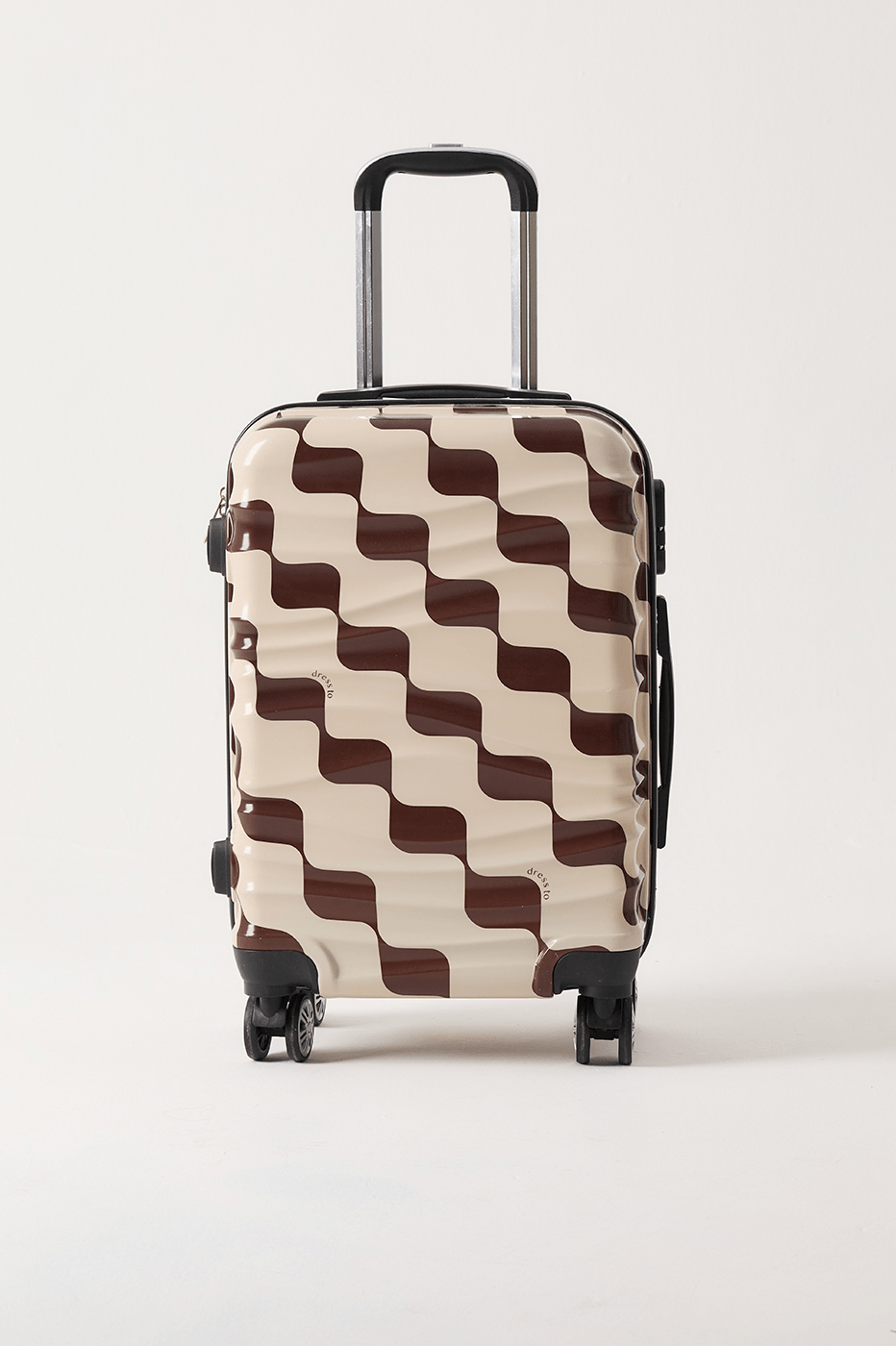 Brown Bossa Nova Hardside Combination Lock Spinner Carry-On Bag