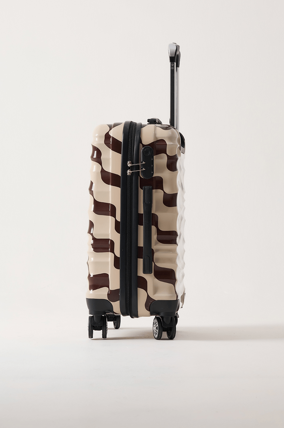 Brown Bossa Nova Hardside Combination Lock Spinner Carry-On Bag