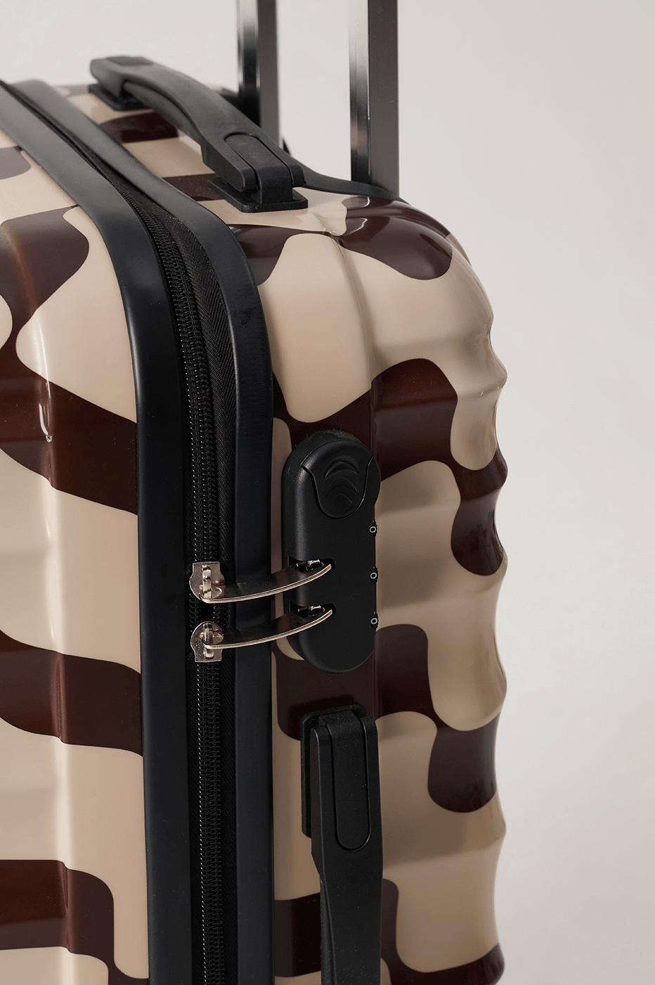 Brown Bossa Nova Hardside Combination Lock Spinner Carry-On Bag