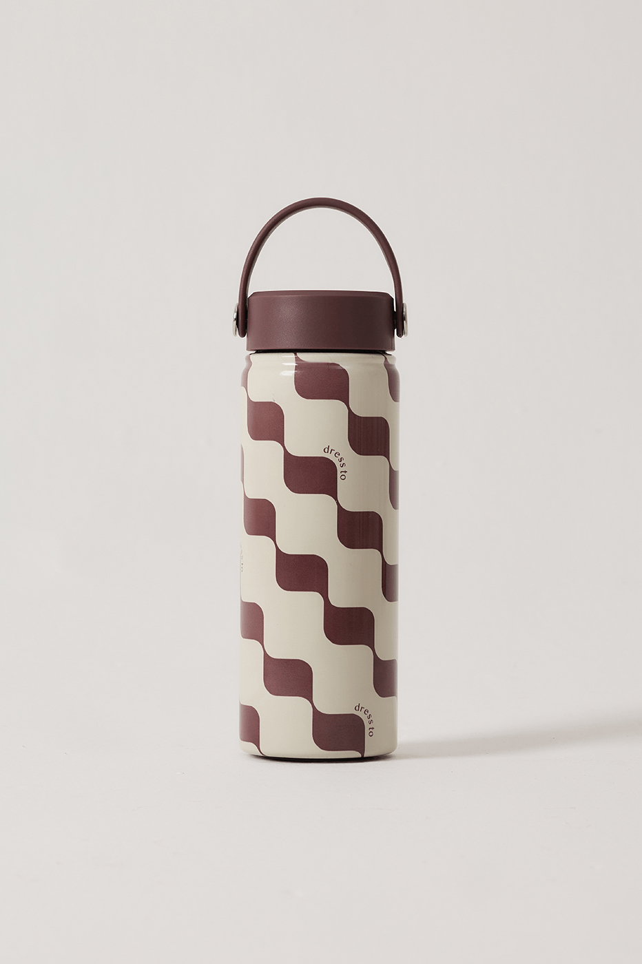 Brown Bossa Nova Handle 22oz Insulated Water Bottle