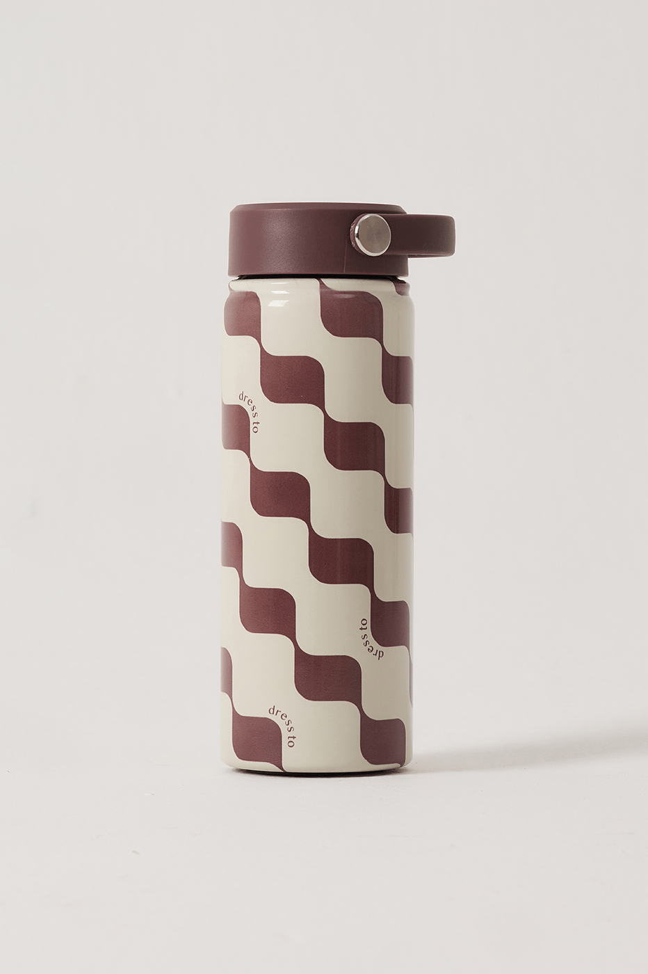 Brown Bossa Nova Handle 22oz Insulated Water Bottle