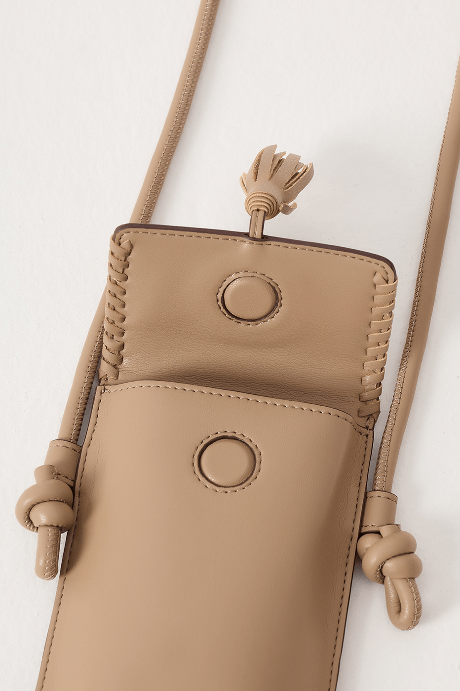 Grey Mirante Cellphone Magnet Closure Crossbody Bag