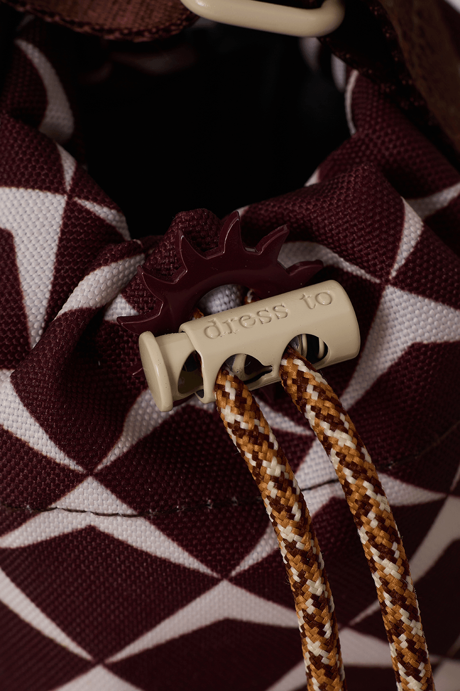 Brown Asa Delta Crossbody Wine Bag