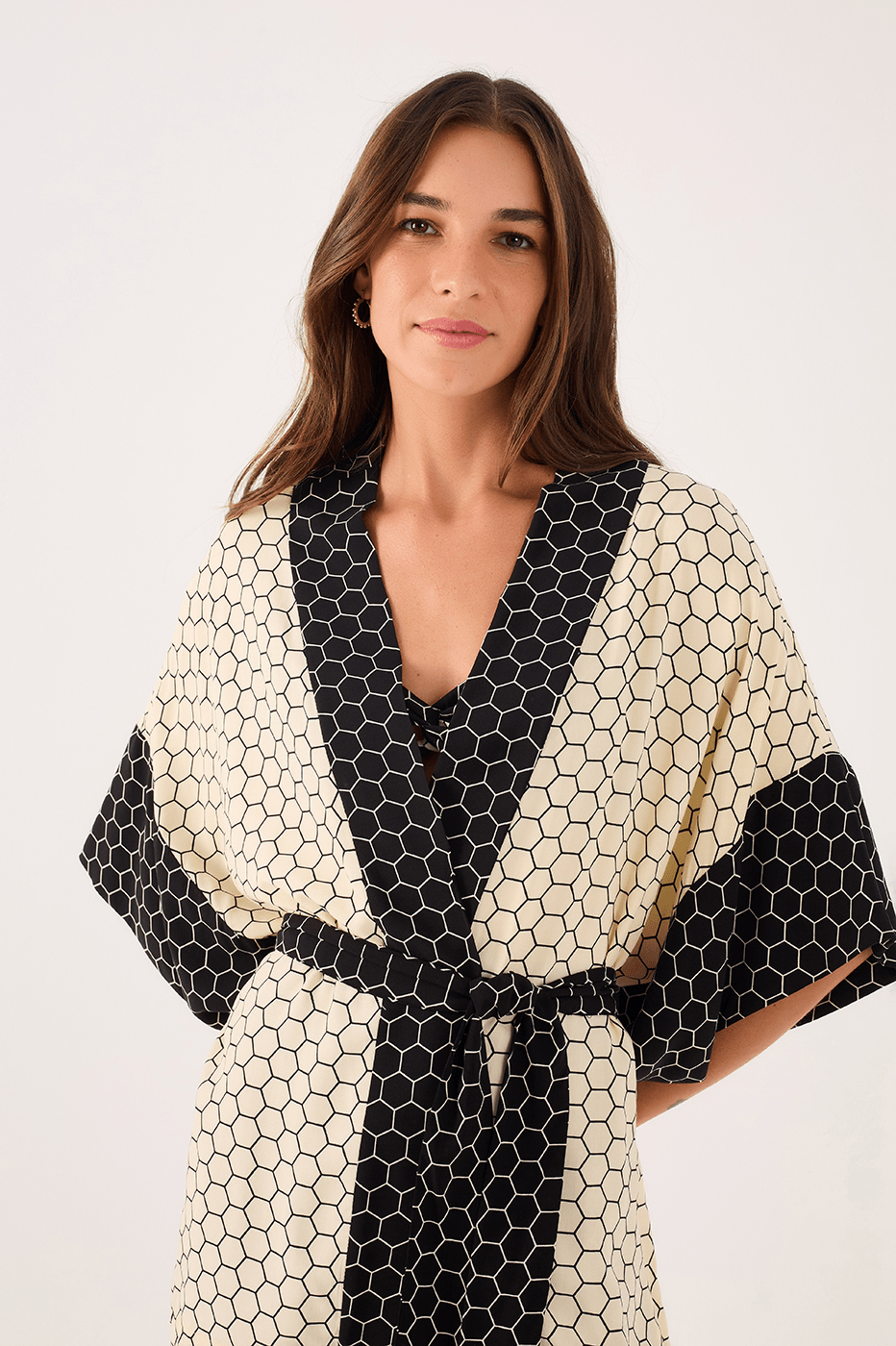 Mel Print Kimono