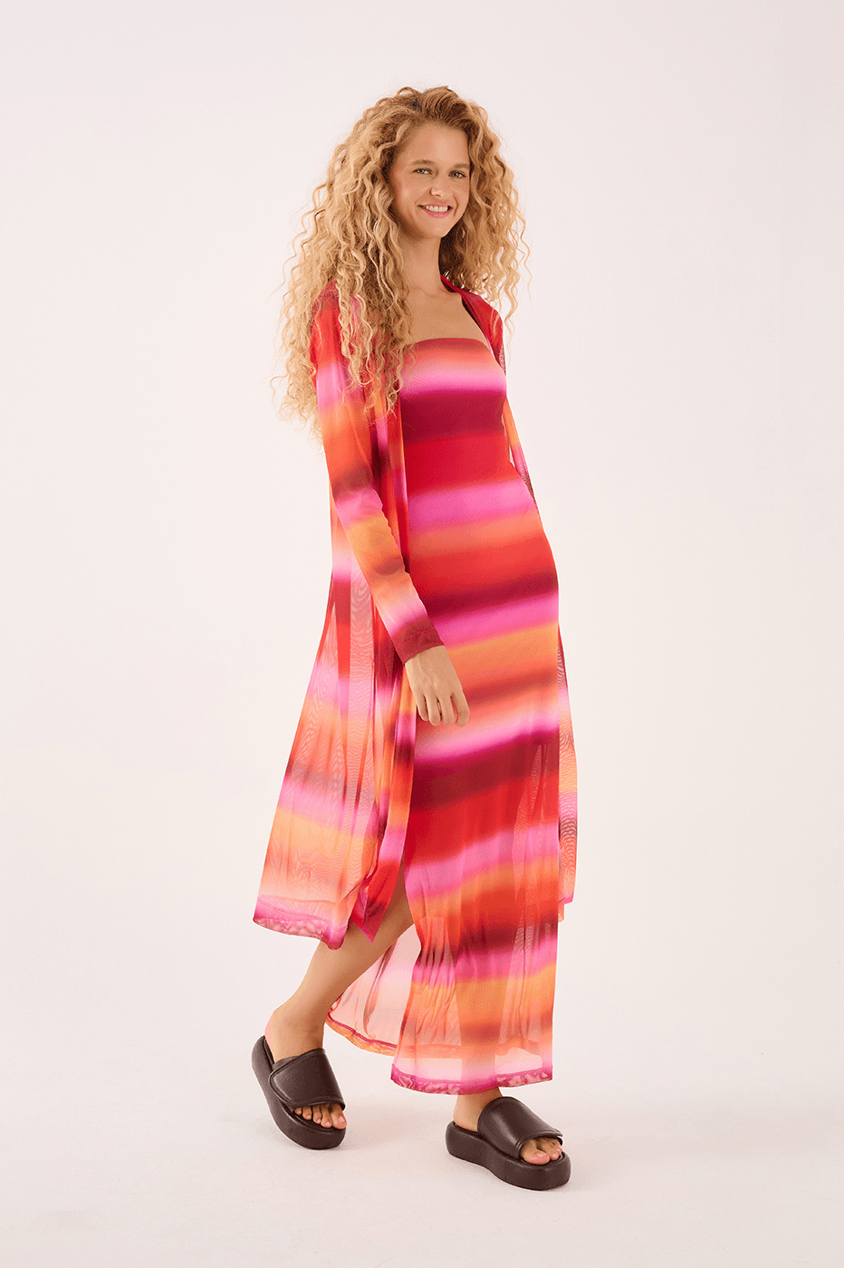 Tarde Print Tulle Cardigan_2