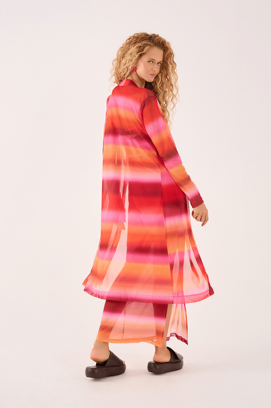 Tarde Print Tulle Cardigan_5