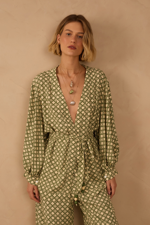 Amanhecer Print Kimono_1