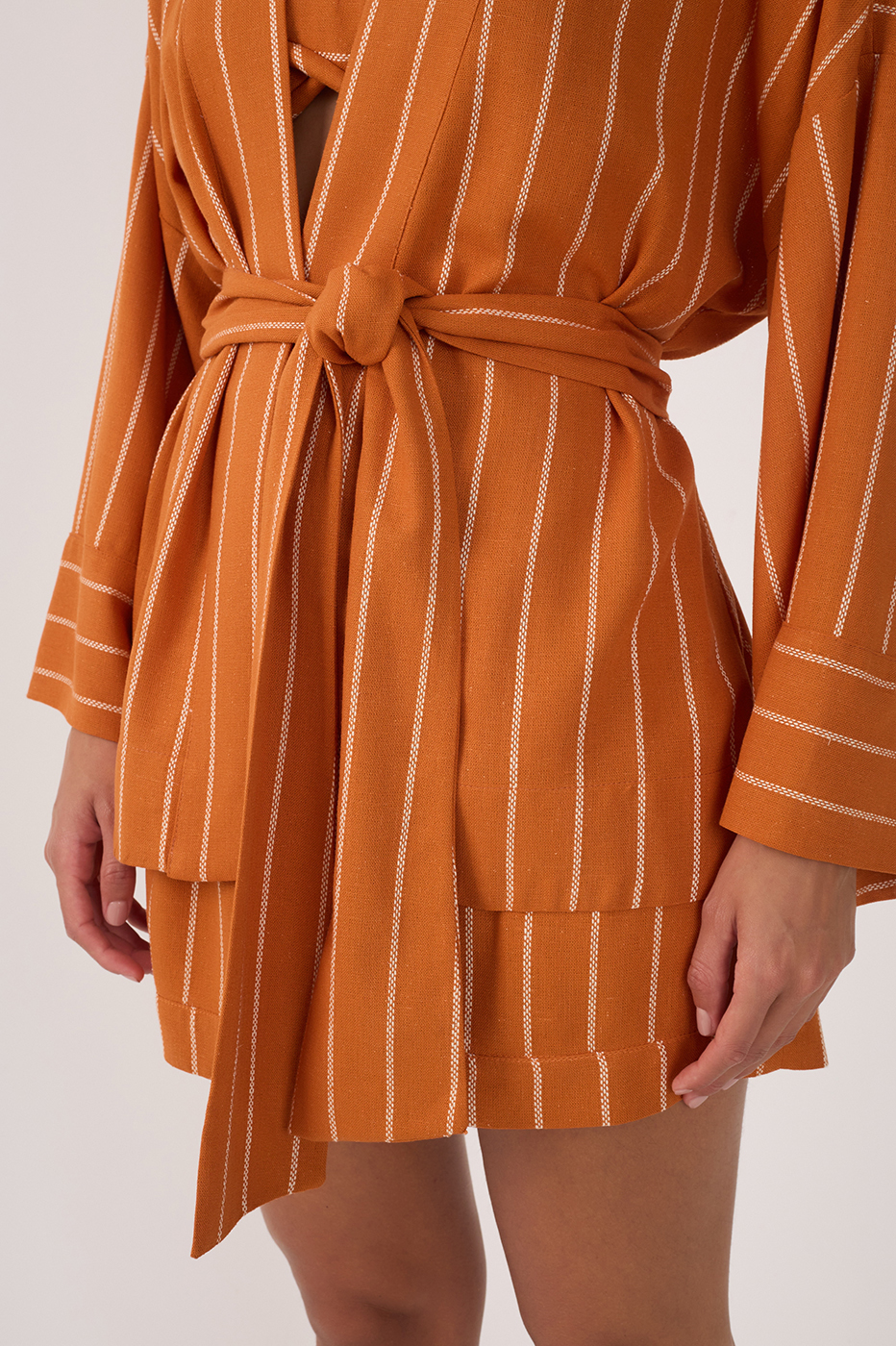 Striped Linen Kimono_4